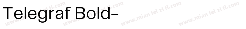 Telegraf Bold字体转换